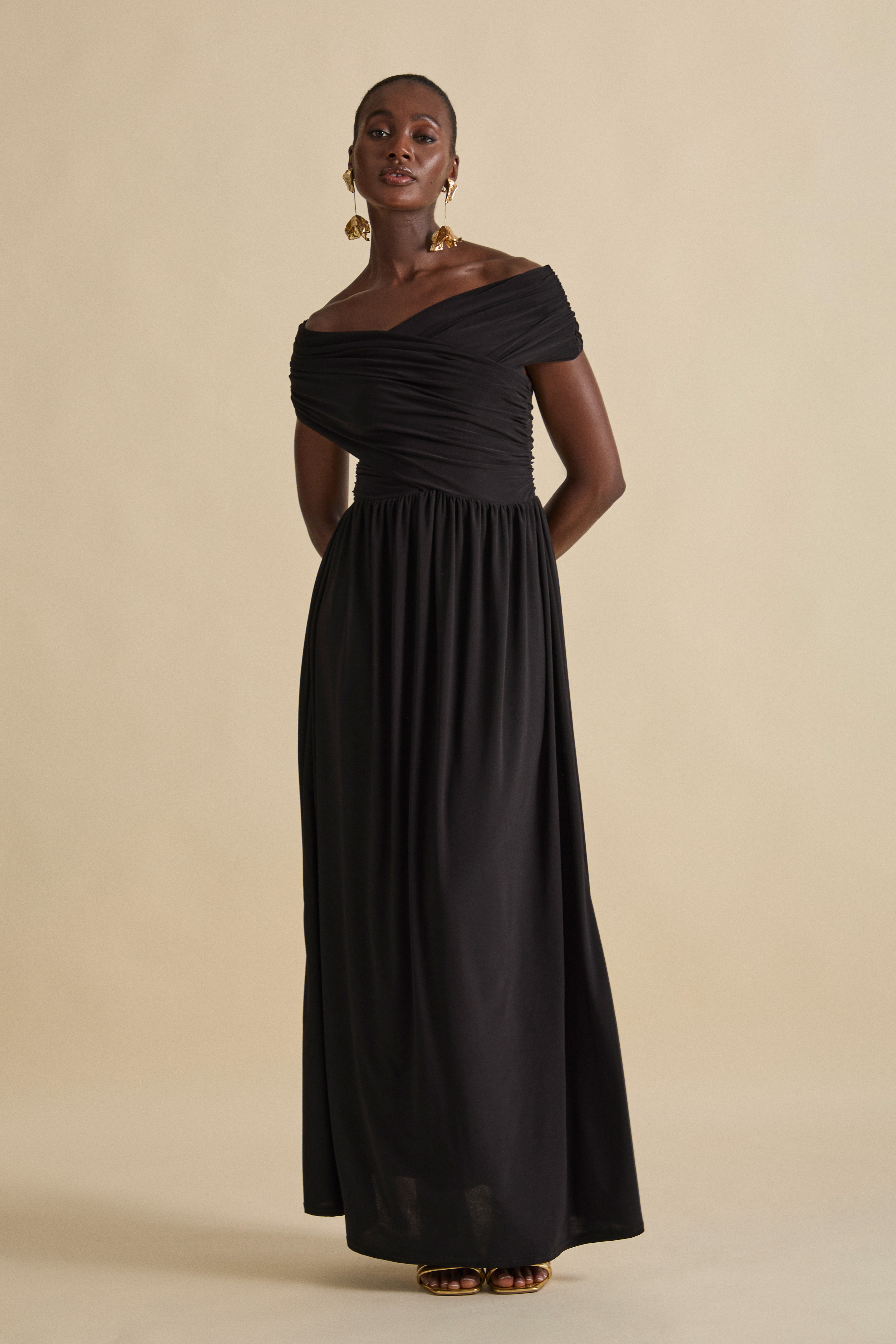 SIDRA MAXI DRESS - Navsoul Black